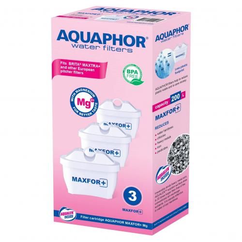 Aquaphor Pack de 3 Cartouches Filtrantes Magnesium+ B25/B100-25 (Maxphor) Tous les Carafe