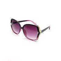 نظارة شمسية نسائية ، نظارات عصرية بعدسات ملونة + علبة